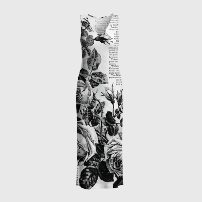 Pagewings Literature Lights Up Life Crochet Maxi Dress