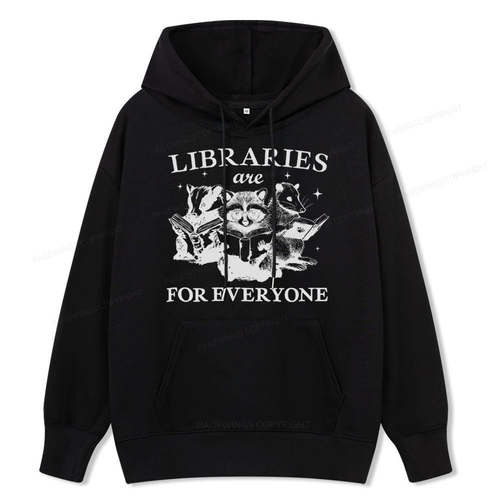 Pagewings Libraries Are For Everyone Unisex Classic Hoodie