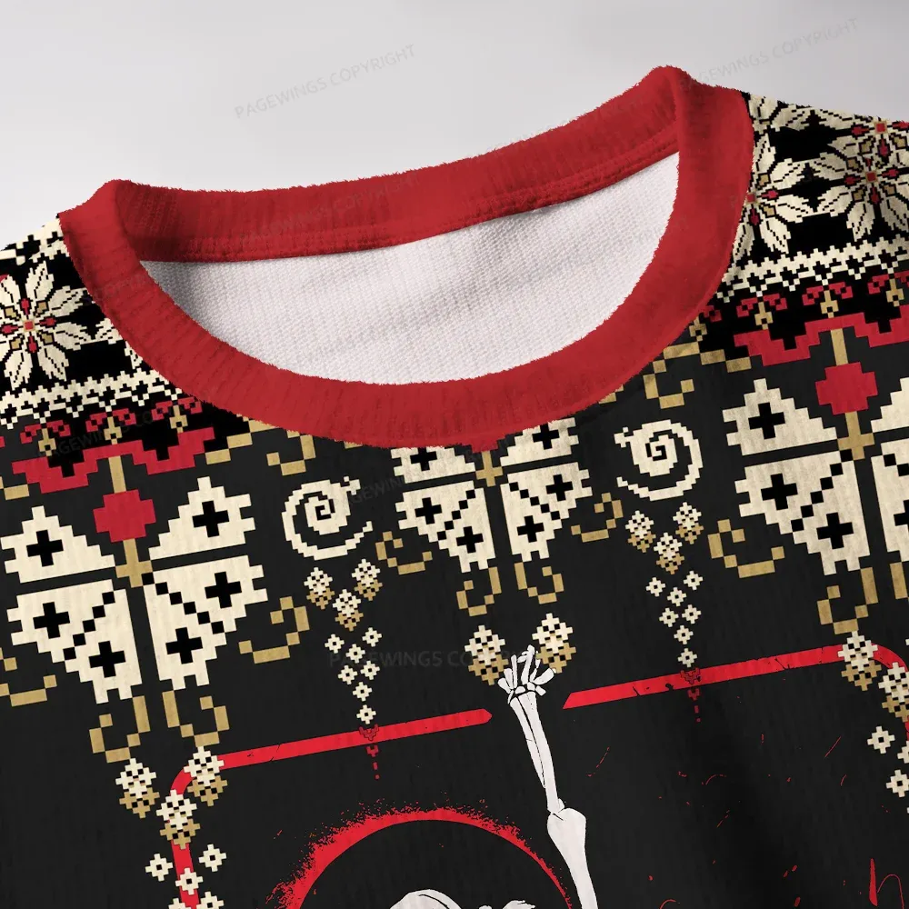 Pagewings What’s More Punk Than The Public Library Unisex Ugly Knit Sweatshirt