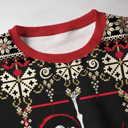 Pagewings What’s More Punk Than The Public Library Unisex Ugly Knit Sweatshirt