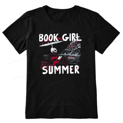 Pagewings Book Girl Summer Unisex Classic T-shirt