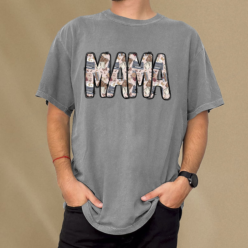 Pagewings Mama Unisex Washed T-shirt