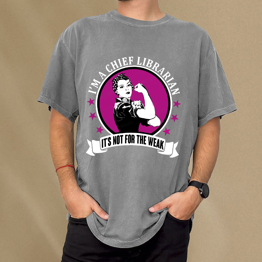 Pagewings Chief Librarian on Women's T-Shirt Unisex Washed T-shirt