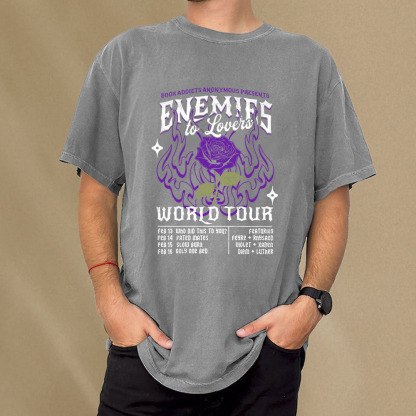 Pagewings Enemies To Lovers Comfort Colors Unisex Washed T-shirt