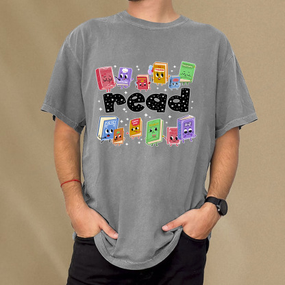 Pagewings Reading Book Unisex Washed T-shirt