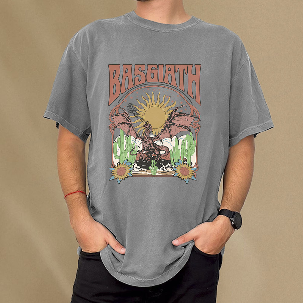 Pagewings Basgiath War College Dragon Rider Unisex Washed T-shirt