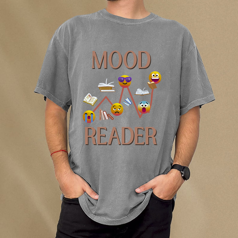 Pagewings Mood Reader Unisex Washed T-shirt