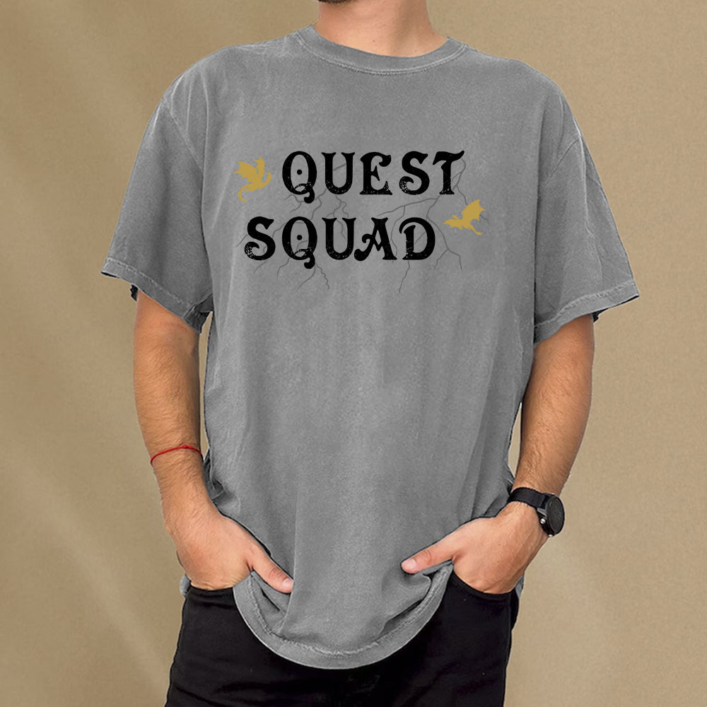Pagewings Quest Squad Unisex Washed T-shirt