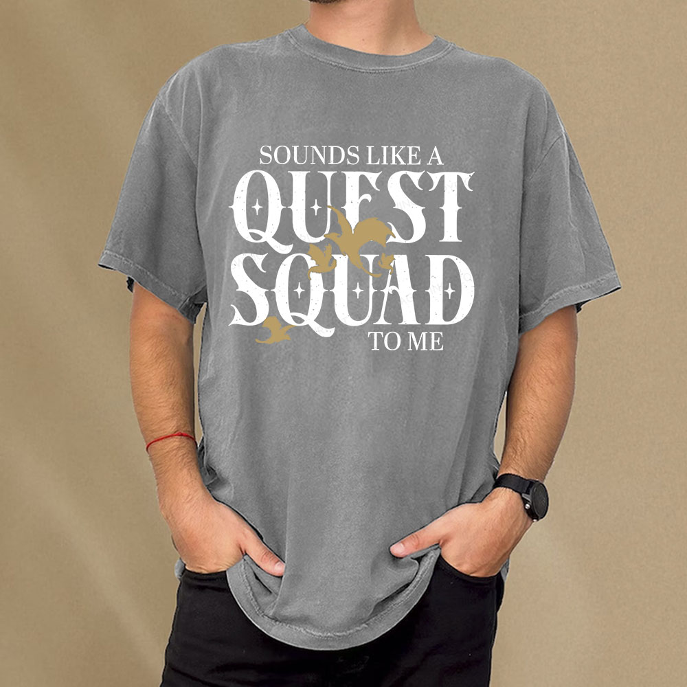 Pagewings Quest Squad Unisex Washed T-shirt