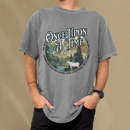 Pagewings Once Upon A Time Unisex Washed T-shirt