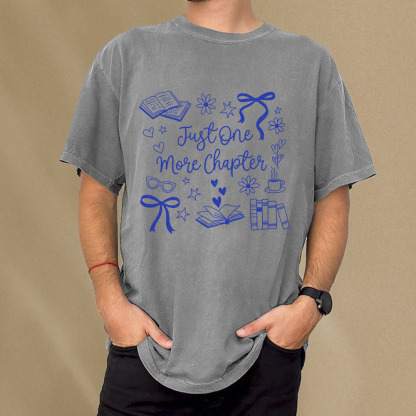 Pagewings Just one More Chapter Unisex Washed T-shirt