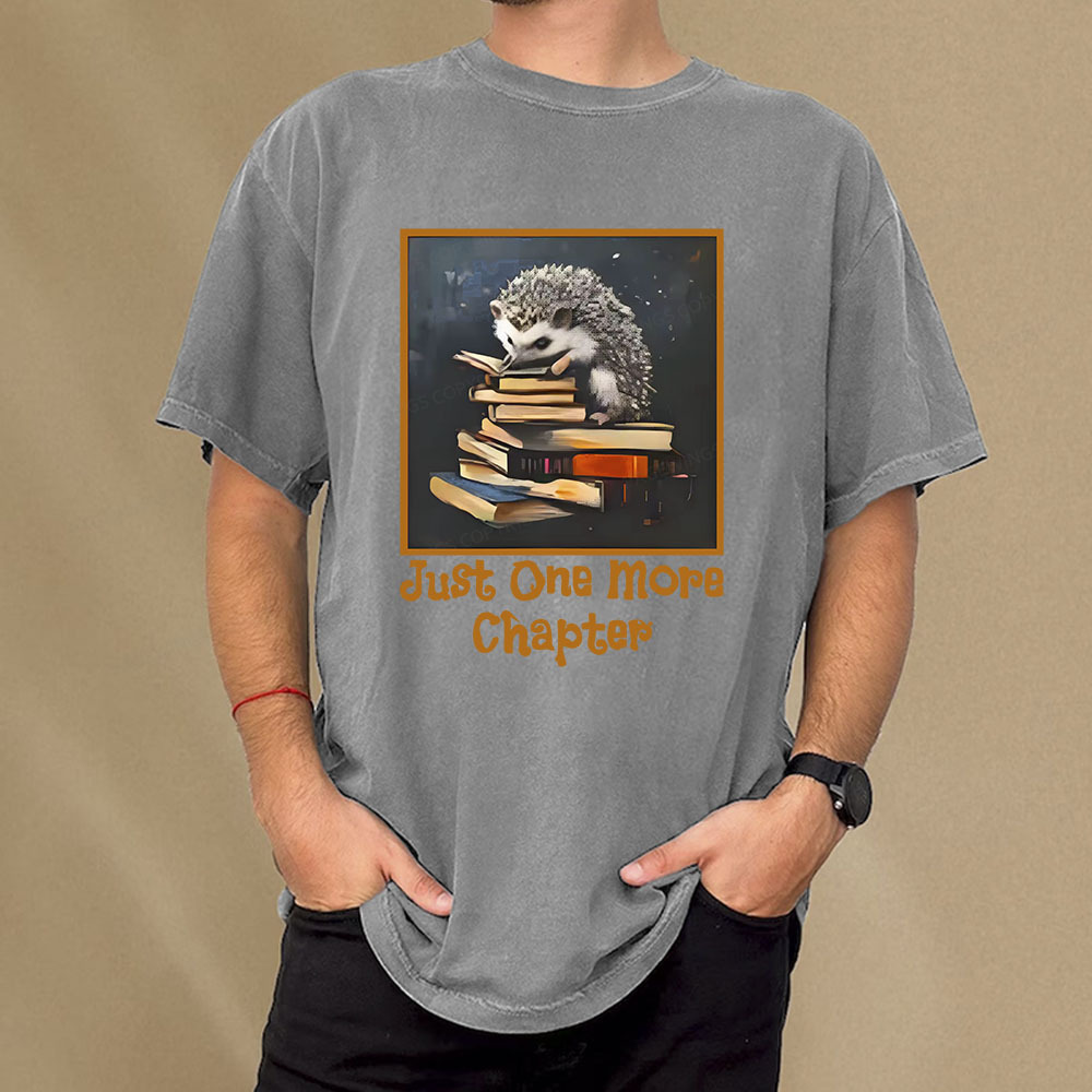 Pagewings Just One More Chapter Unisex Washed T-shirt