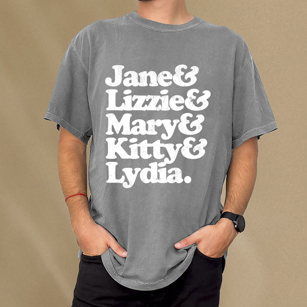 Pagewings Pride and Prejudice Unisex Washed T-shirt