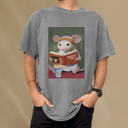 Pagewings Gym Rat's Guide To Abs Unisex Washed T-shirt