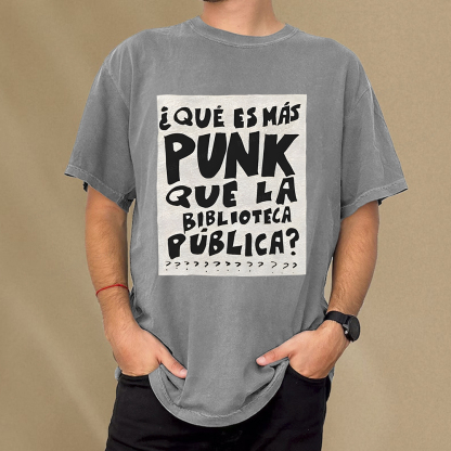 Pagewings What's More Punk Than The Public Library Unisex Washed T-shirt