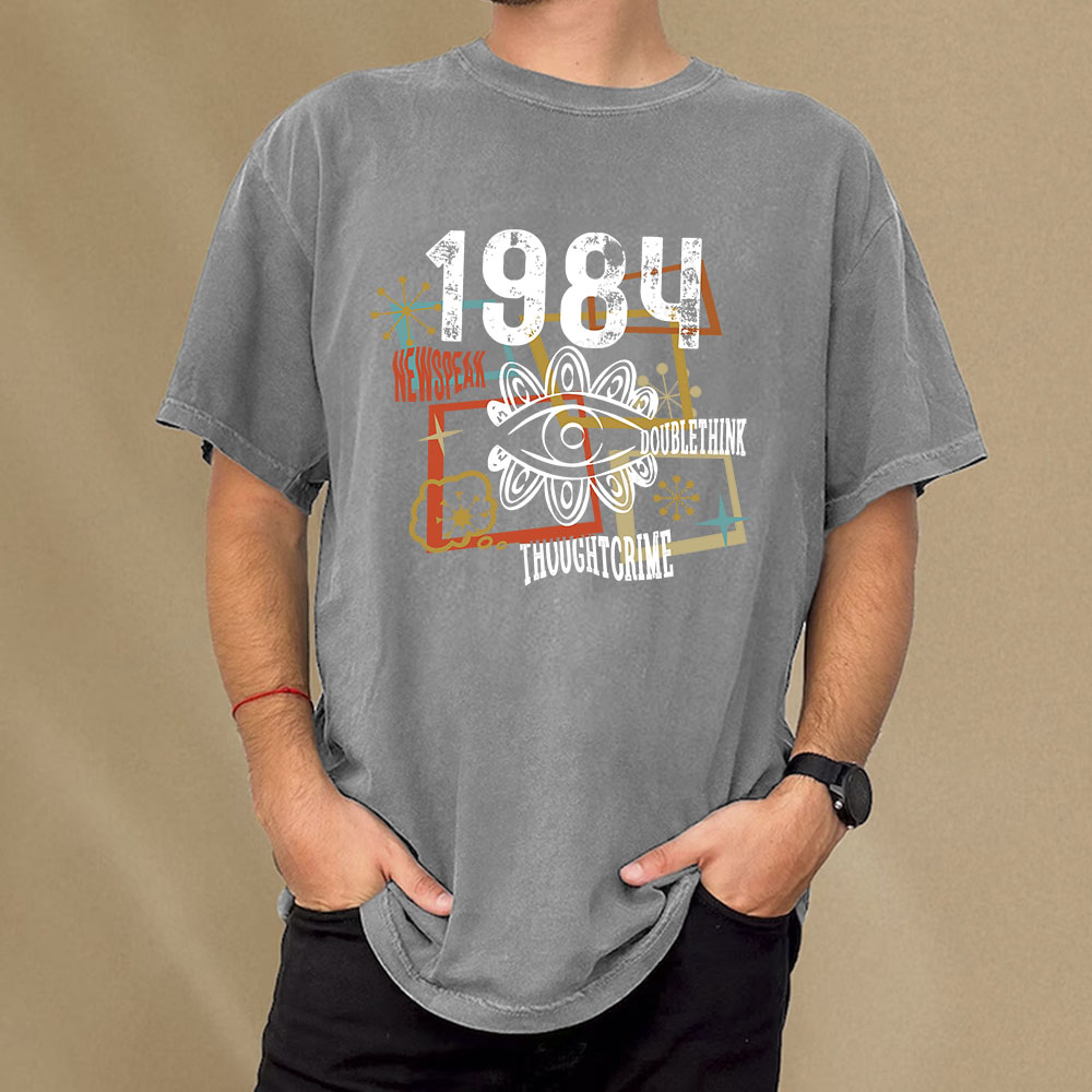 Pagewings 1984 Orwell Unisex Washed T-shirt