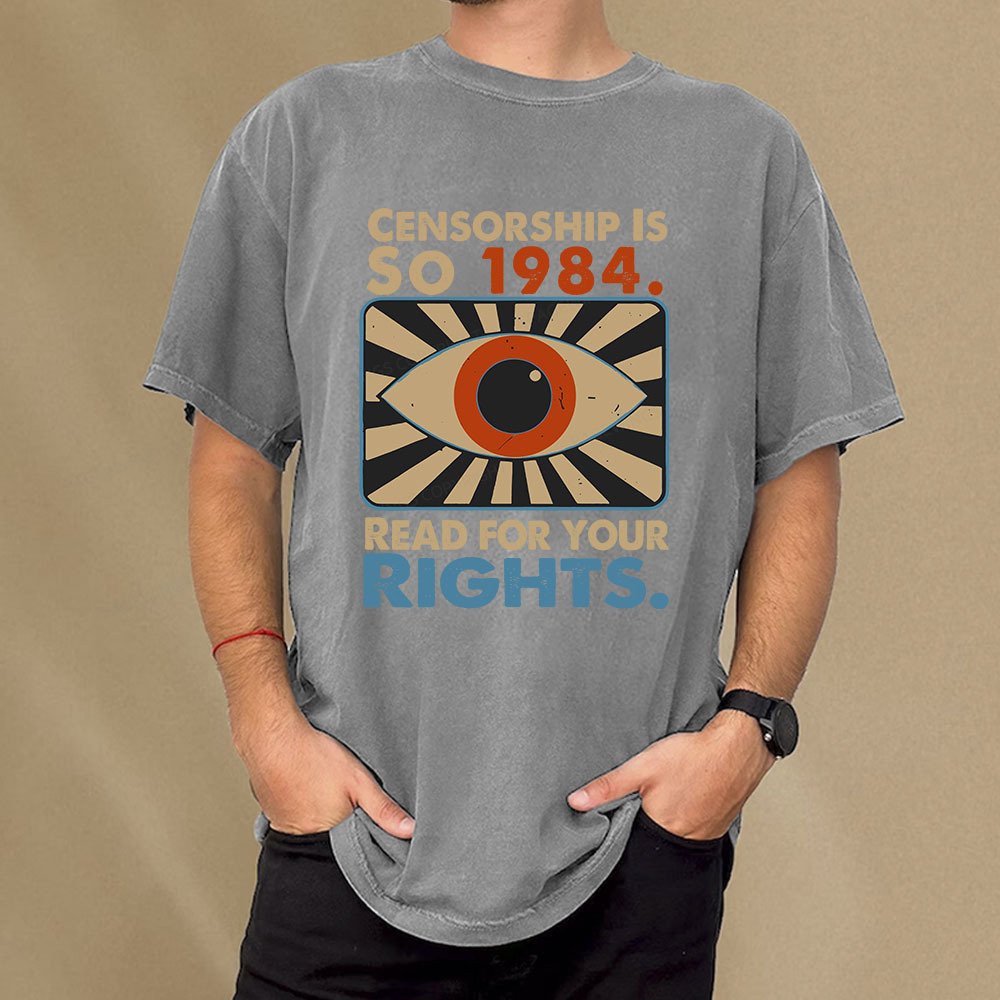 Pagewings Read For Your Rights Unisex Washed T-shirt