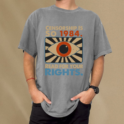 Pagewings Read For Your Rights Unisex Washed T-shirt