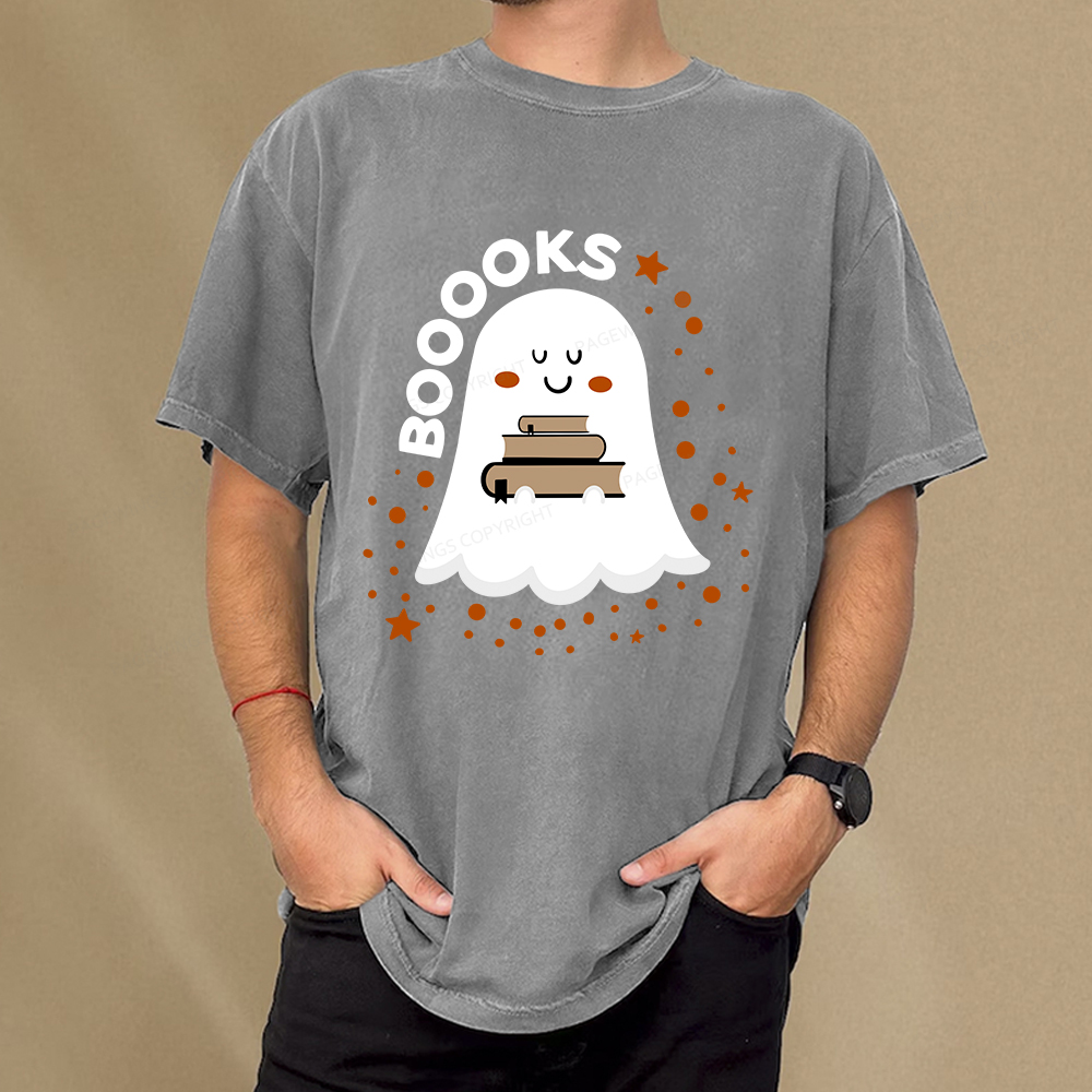 Pagewings Booooks Unisex Washed T-shirt