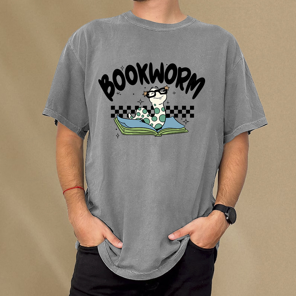 Pagewings Bookworm Unisex Washed T-shirt