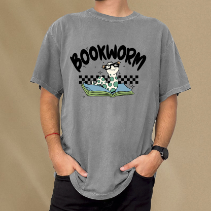 Pagewings Bookworm Unisex Washed T-shirt