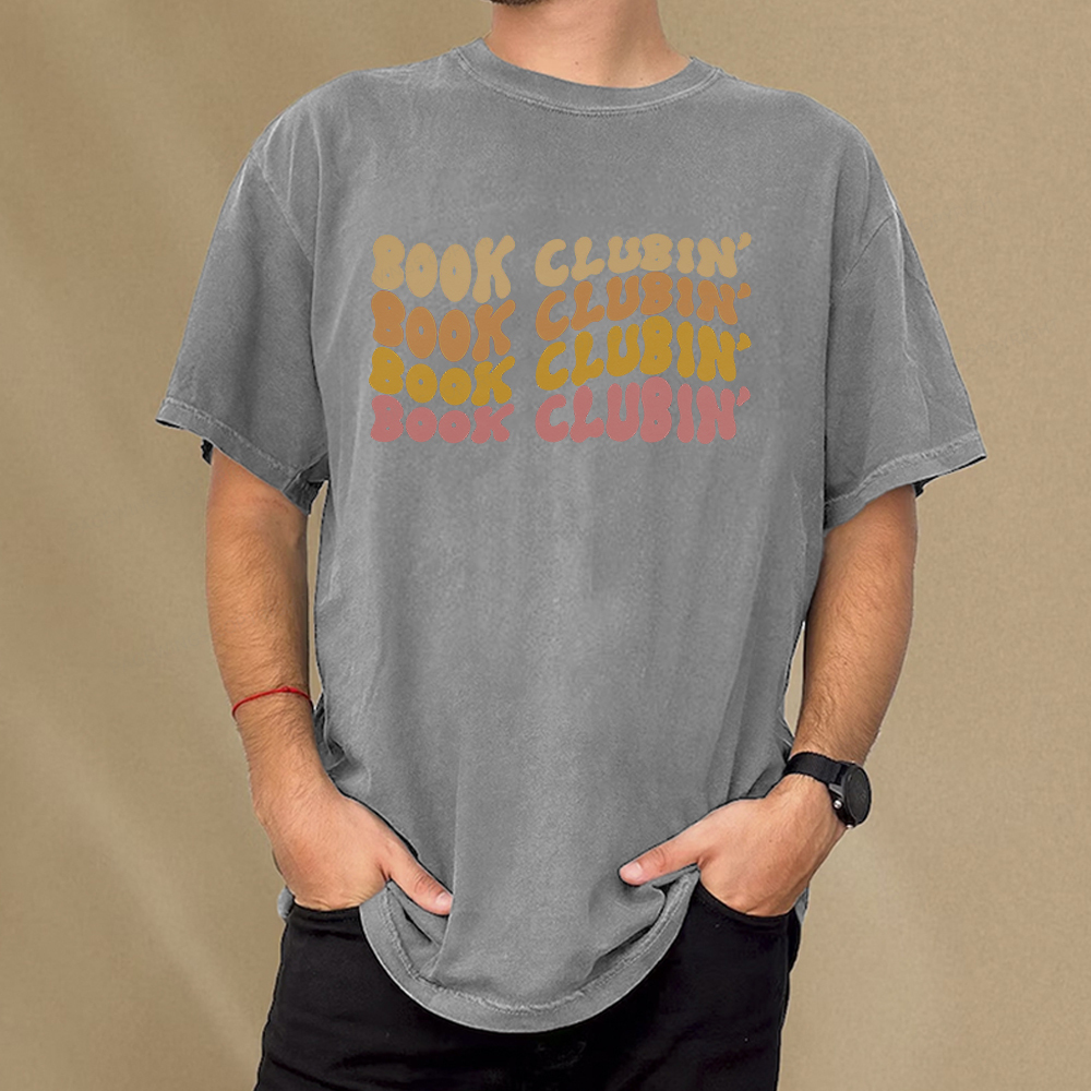 Pagewings Book Clubin’ Unisex Washed T-shirt