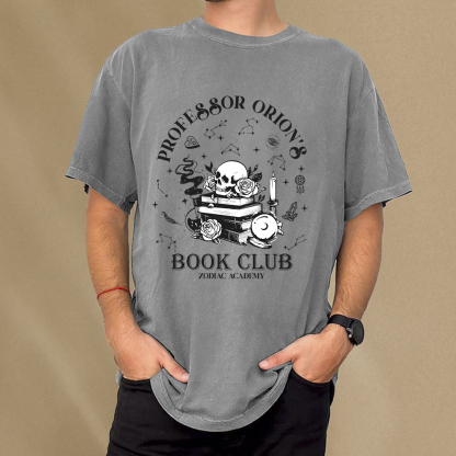 Pagewings Professor Orion's Book Club Unisex Washed T-shirt