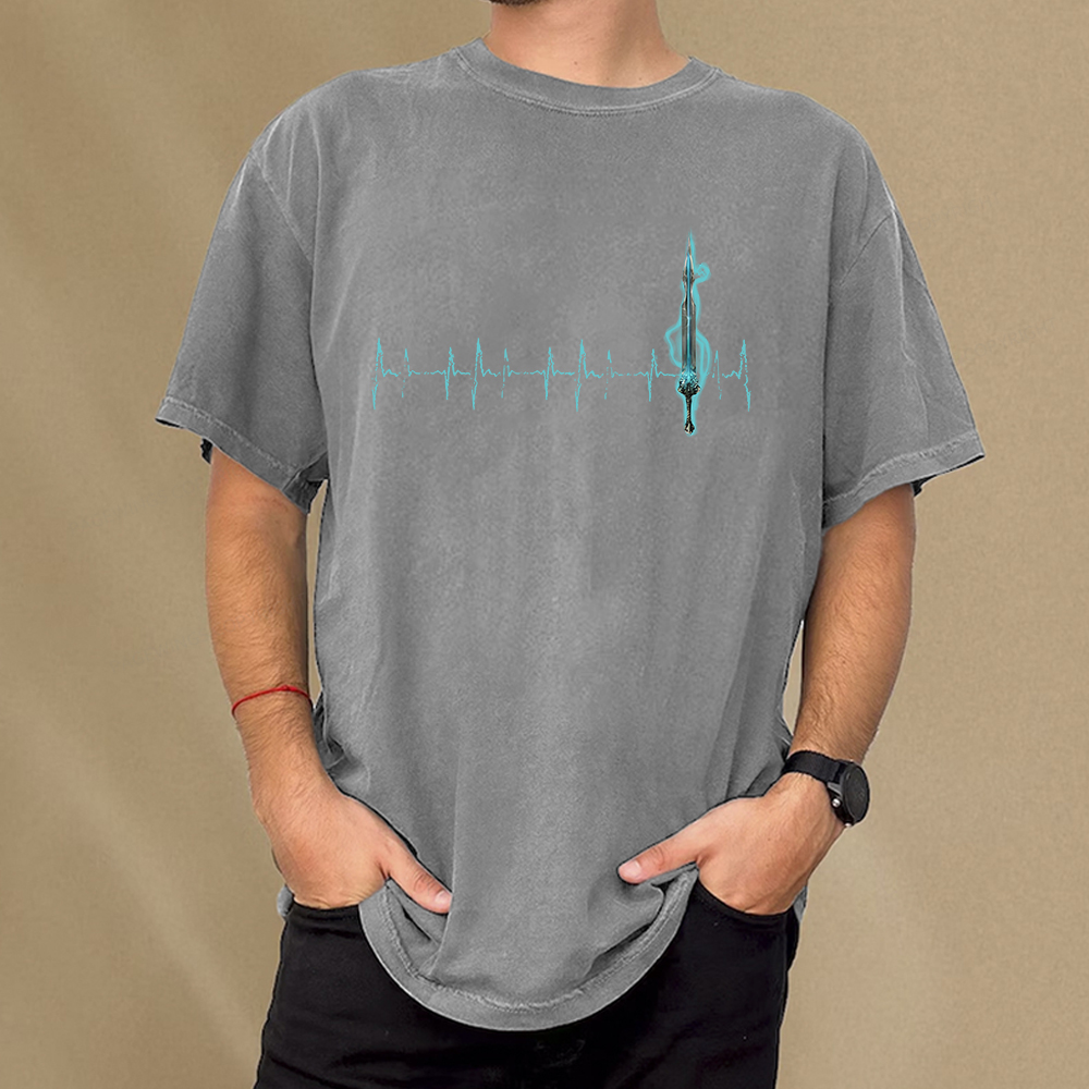 Pagewings Ten Heartbeats Stormlight Unisex Washed T-shirt