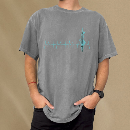 Pagewings Ten Heartbeats Stormlight Unisex Washed T-shirt