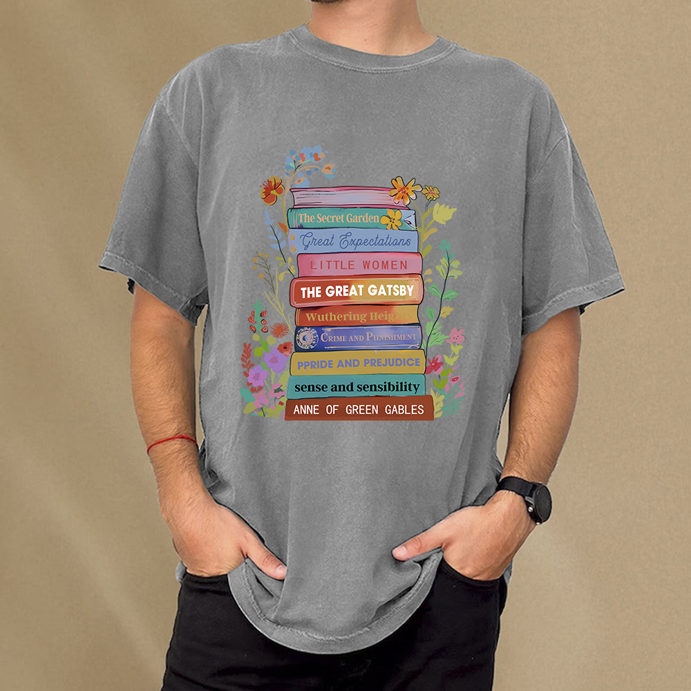 Pagewings Personalized Book Name Unisex Washed T-shirt