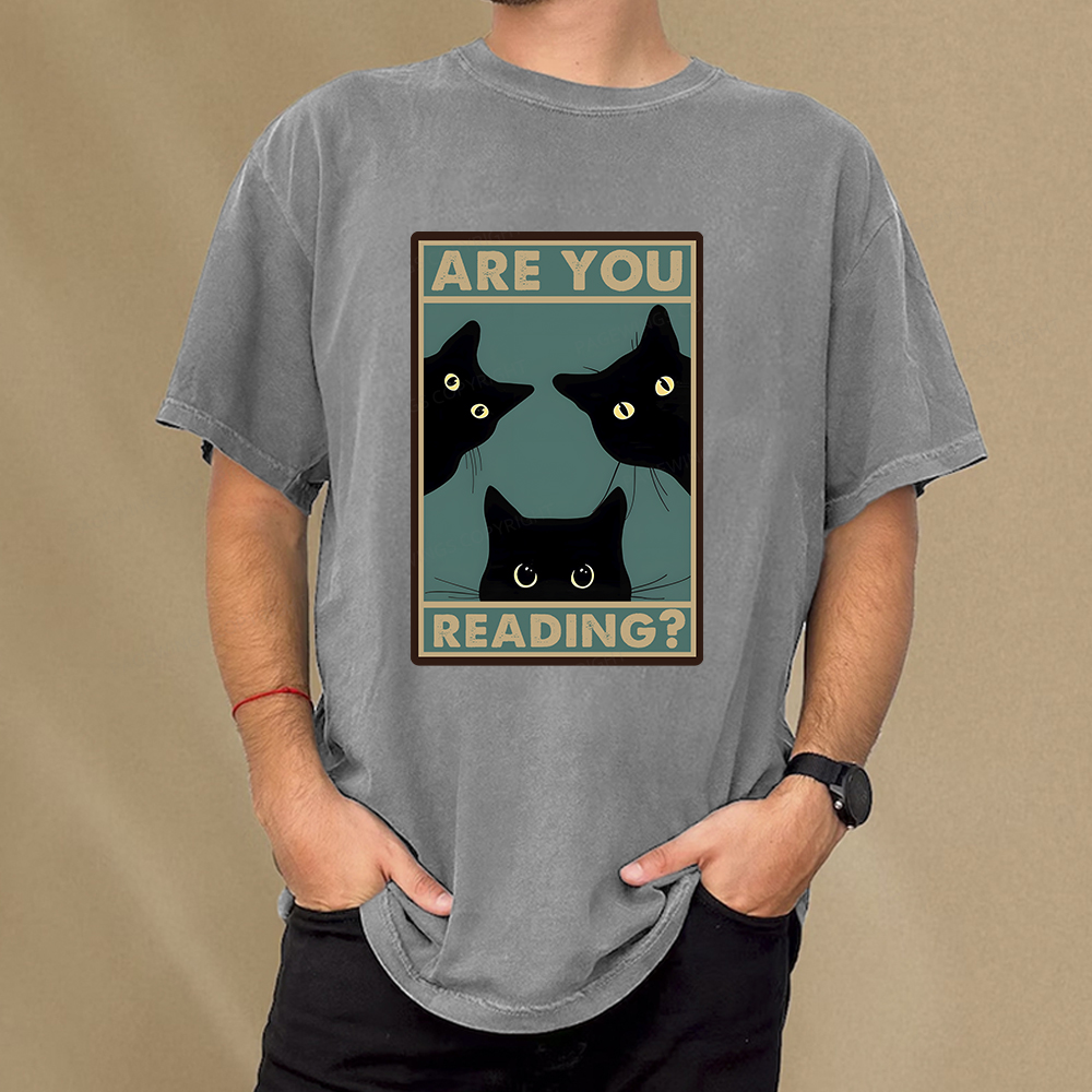 Pagewings Are You Reading Unisex Washed T-shirt