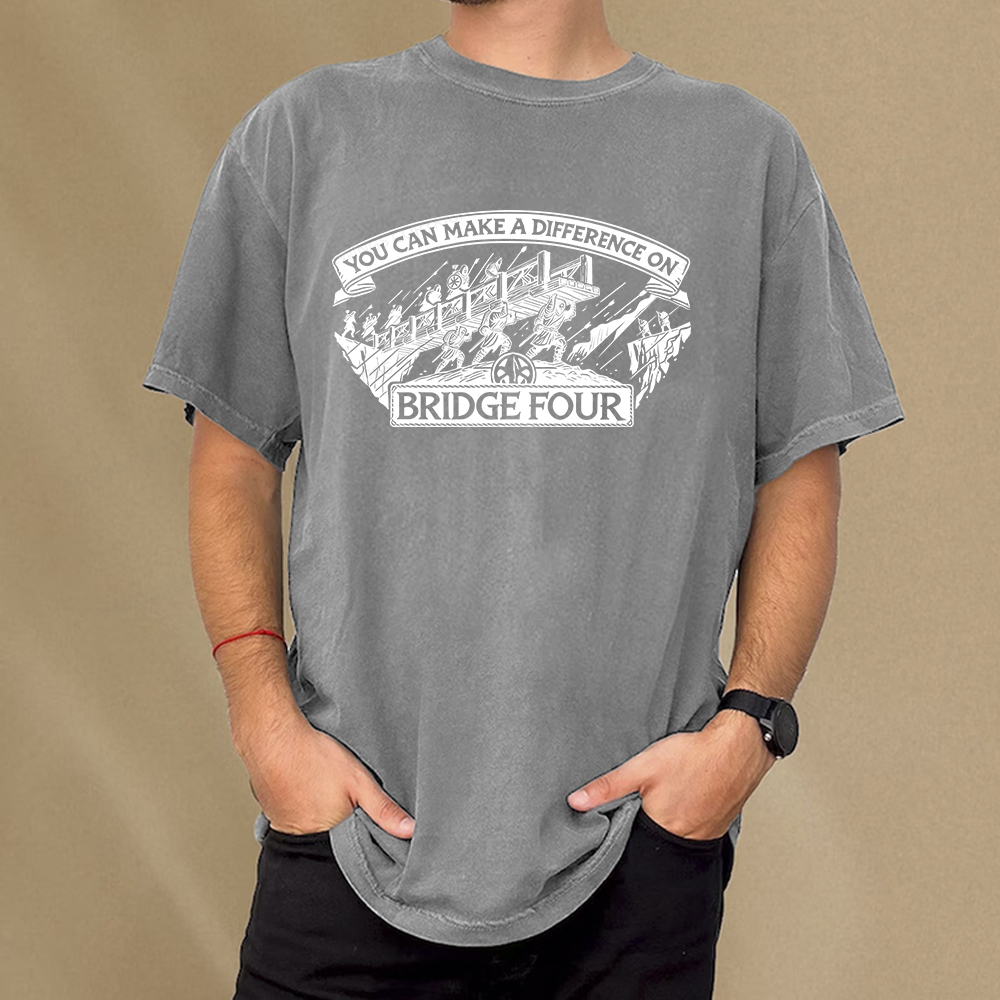 Pagewings Bridge Four Unisex Washed T-shirt