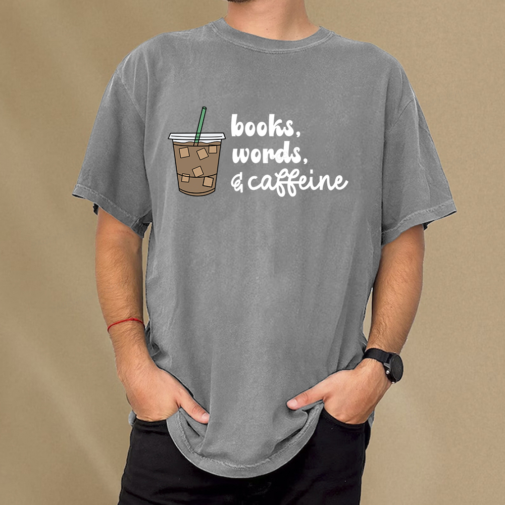 Pagewings Phonemes Graphemes Caffeine Unisex Washed T-shirt