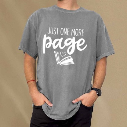Pagewings Just One More Page Unisex Tee Unisex Washed T-shirt