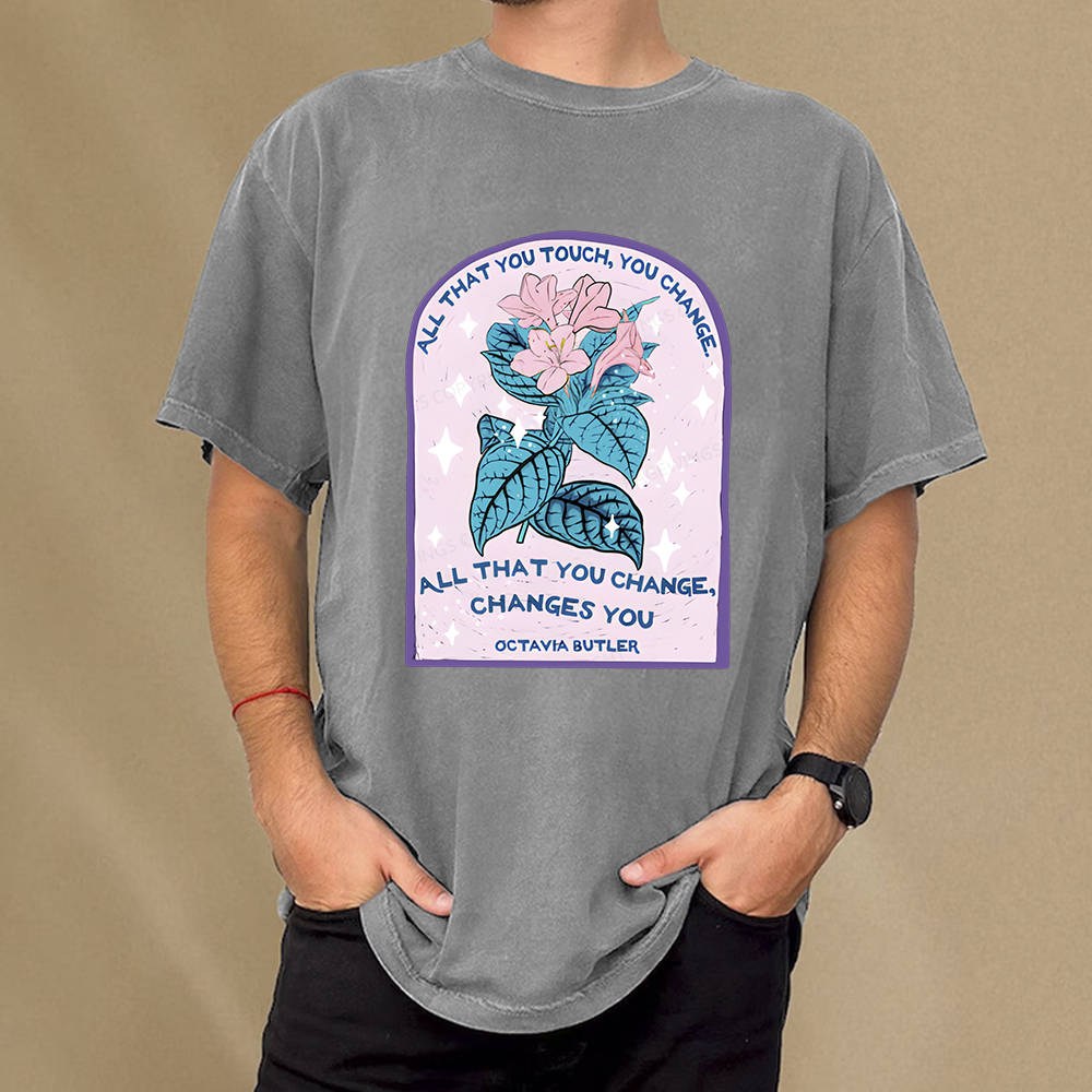 Pagewings All That You Touch, You Change Unisex Washed T-shirt