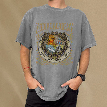 Pagewings Zodiac Academy Unisex Washed T-shirt
