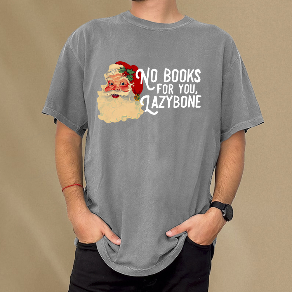 Pagewings No Books For You Lazybone Unisex Washed T-shirt