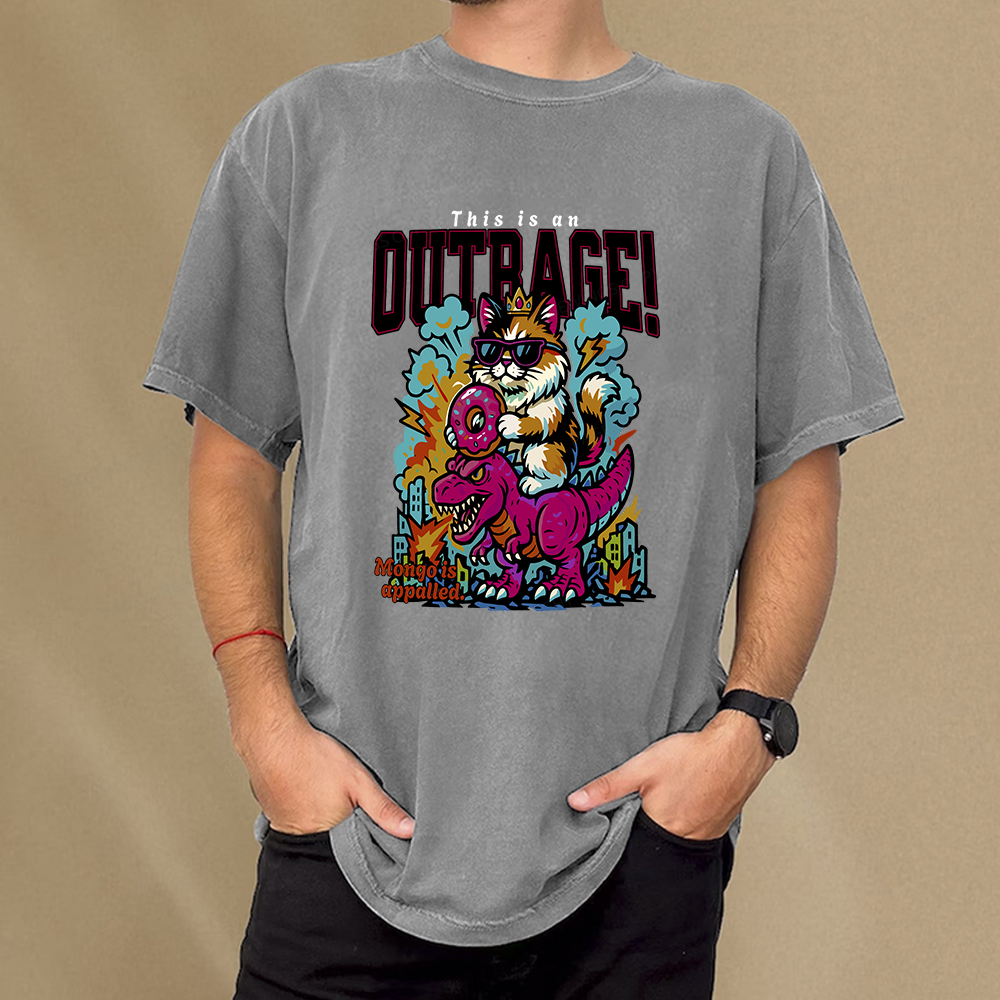 Pagewings This Is An Outrage Unisex Washed T-shirt