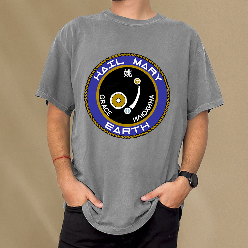 Pagewings Mission Patch Unisex Washed T-shirt