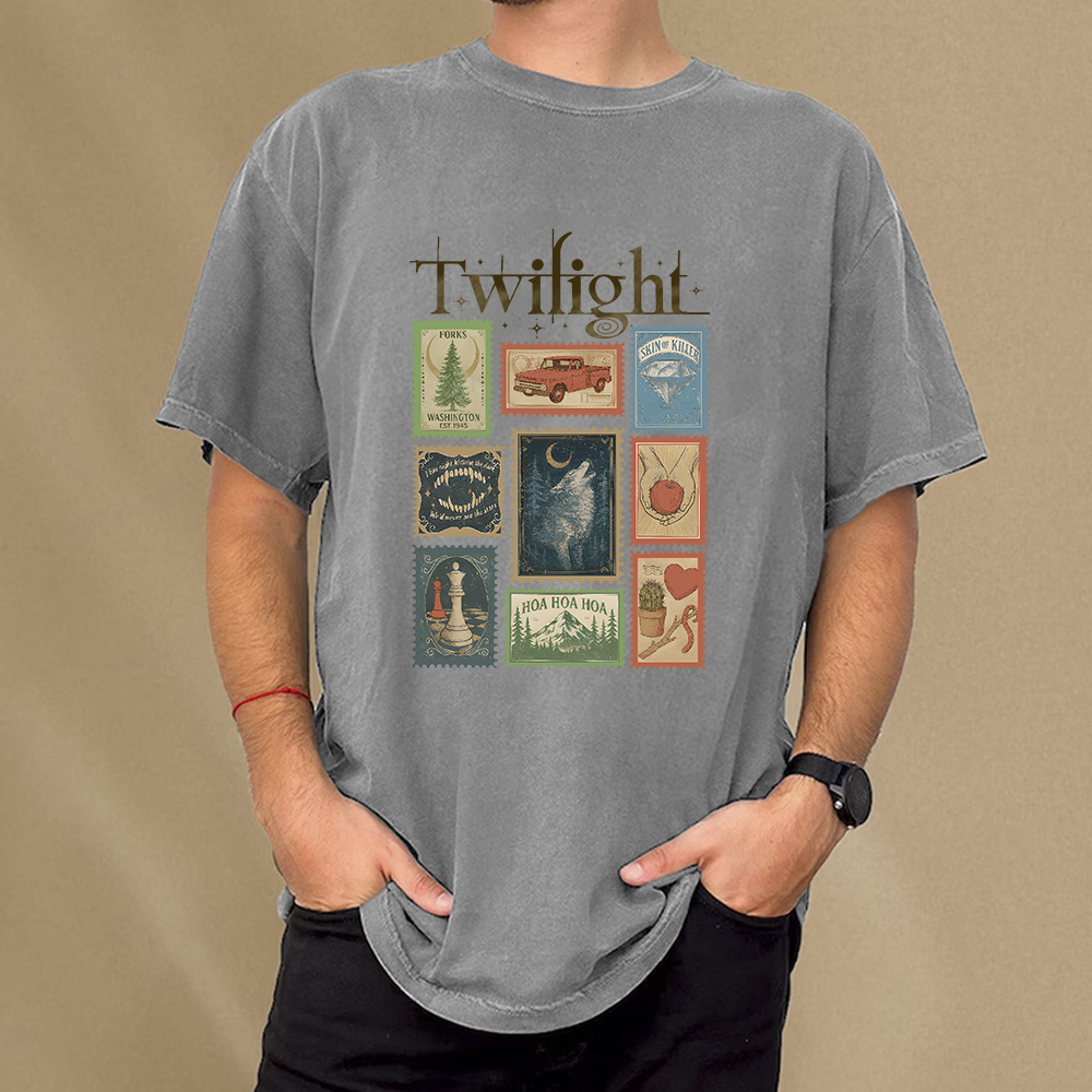 Pagewings Romance Book Lover Unisex Washed T-shirt