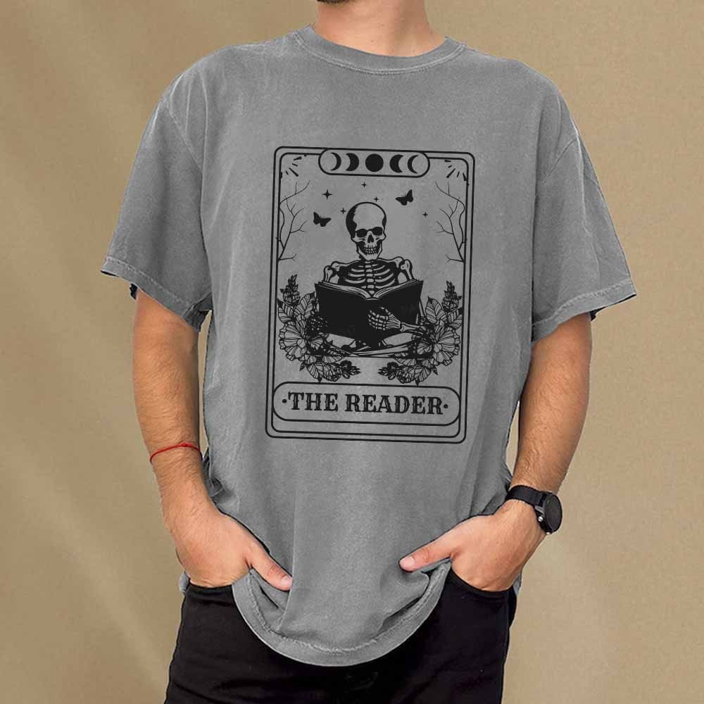 Pagewings The Reader Unisex Washed T-shirt