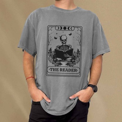 Pagewings The Reader Unisex Washed T-shirt