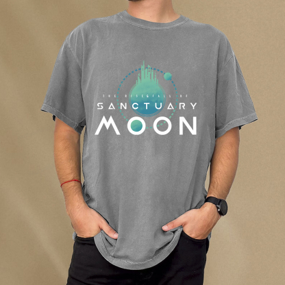 Pagewings Sanctuary Moon Unisex Washed T-shirt