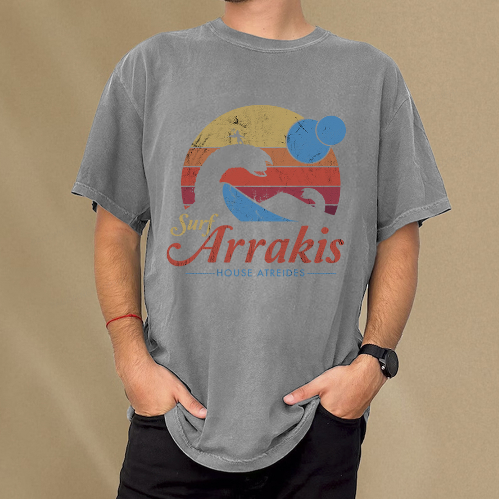 Pagewings Visit Arrakis Unisex Washed T-shirt