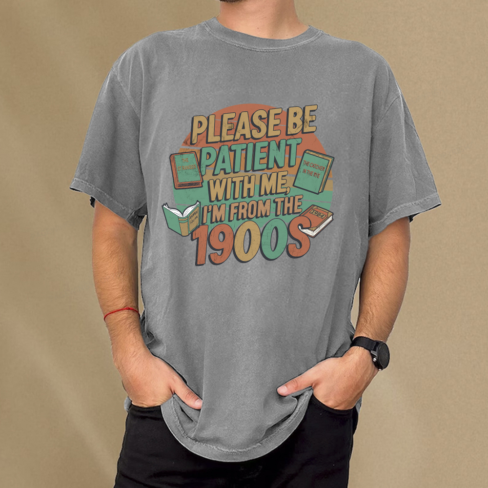 Pagewings Please Be Patient With Me Unisex Washed T-shirt