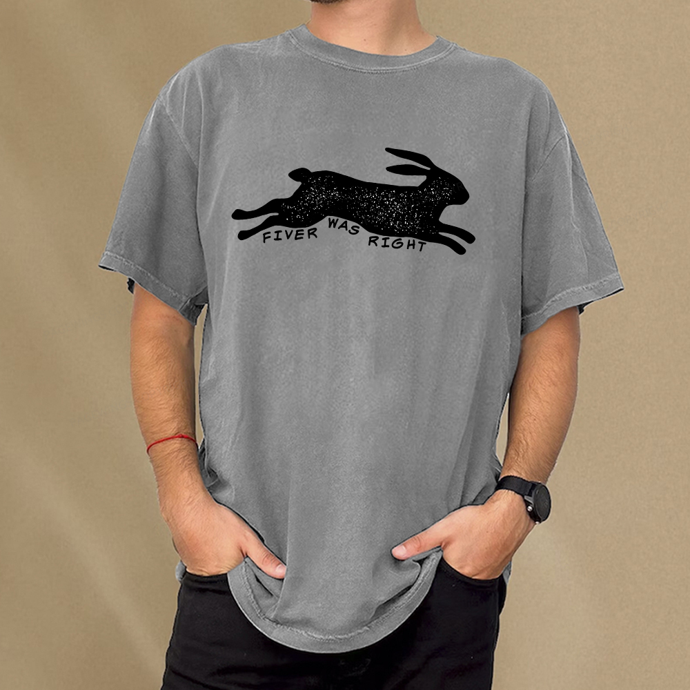 Pagewings Fiver Was Right Unisex Washed T-shirt