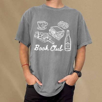 Pagewings Book Club Shirt Unisex Washed T-shirt