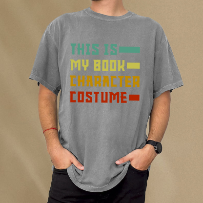 Pagewings This Is My Book Character Costume Unisex Washed T-shirt