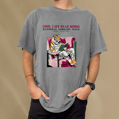 Pagewings Library Week Poster 1996 Unisex Washed T-shirt