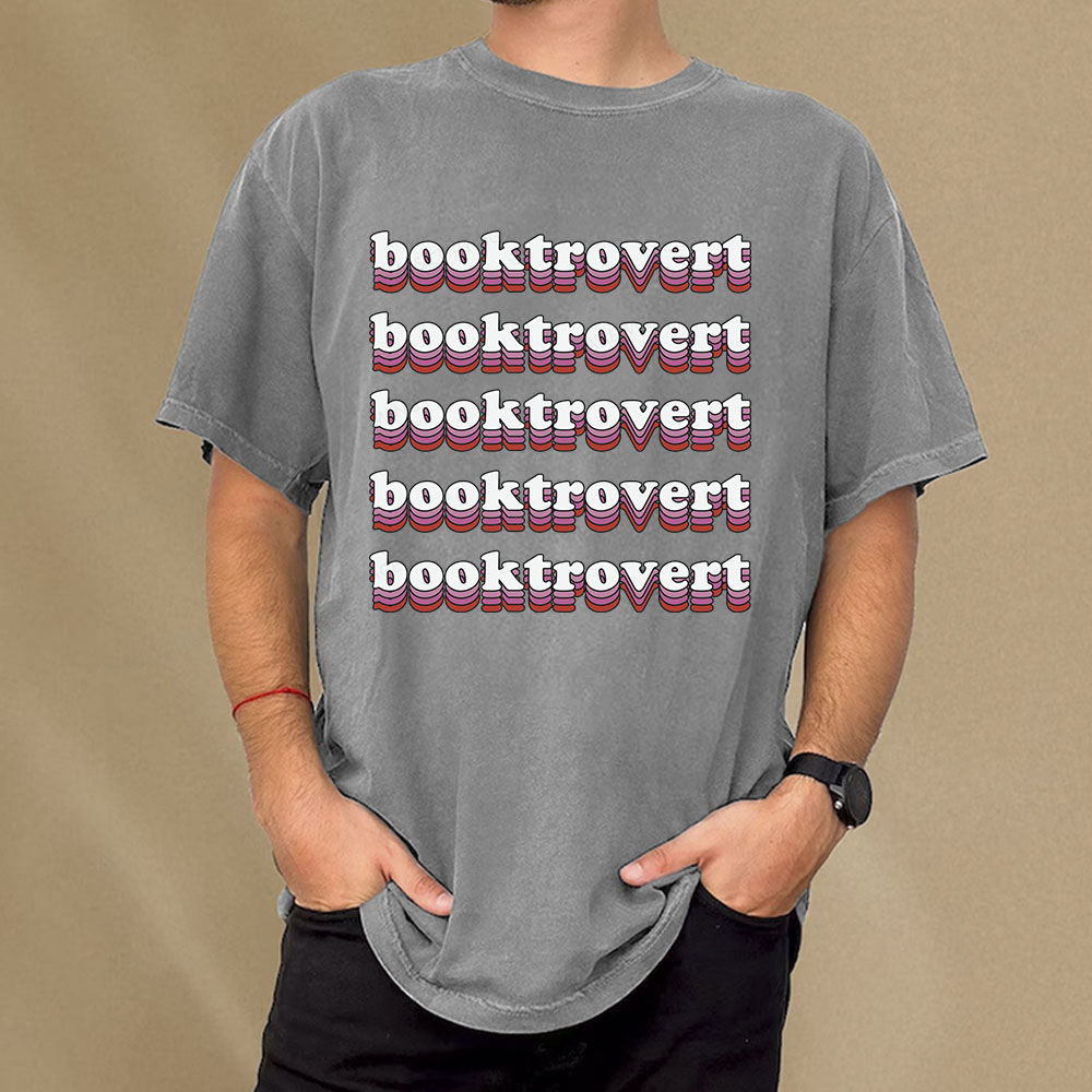 Pagewings Booktrovert Unisex Washed T-shirt